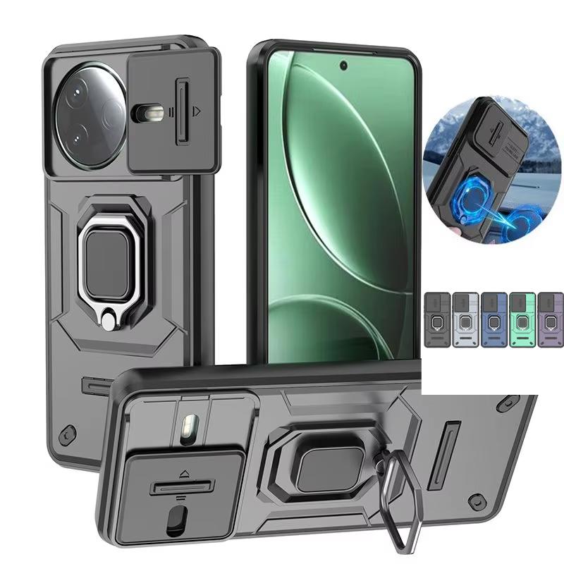 For POCO F7 Pro 5G Case Magnetic Ring Stand Holder Armor Back Cover For Xiaomi Mi Poco F7 Pro F7Pro Camera Lens Protect Funda