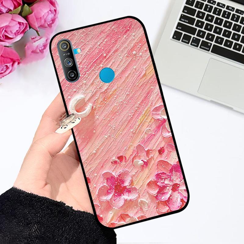 Pro Realme C3 Pouzdro RMX2021 RMX2020 Luxusní Barevný Malovaný Kryt Telefonu Pro Oppo Realme C3 4G Měkký Silikonový TPU Ochranný Fundas