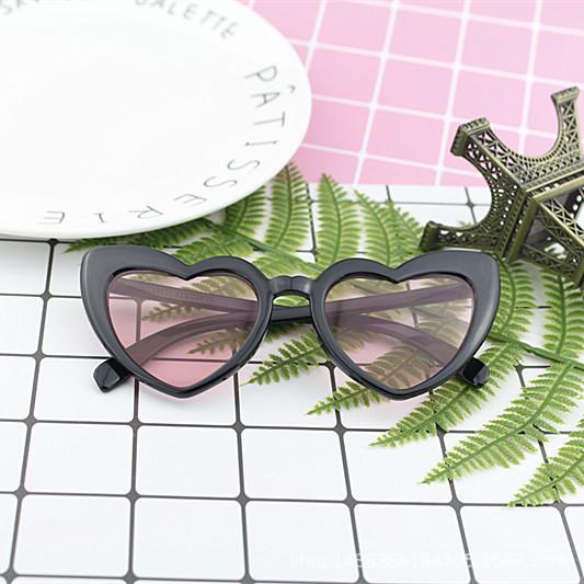 Love Women'S Sunglasses Cute Heart-Shaped Sunglasses Trendy Peach Heart Sunglasses 15983