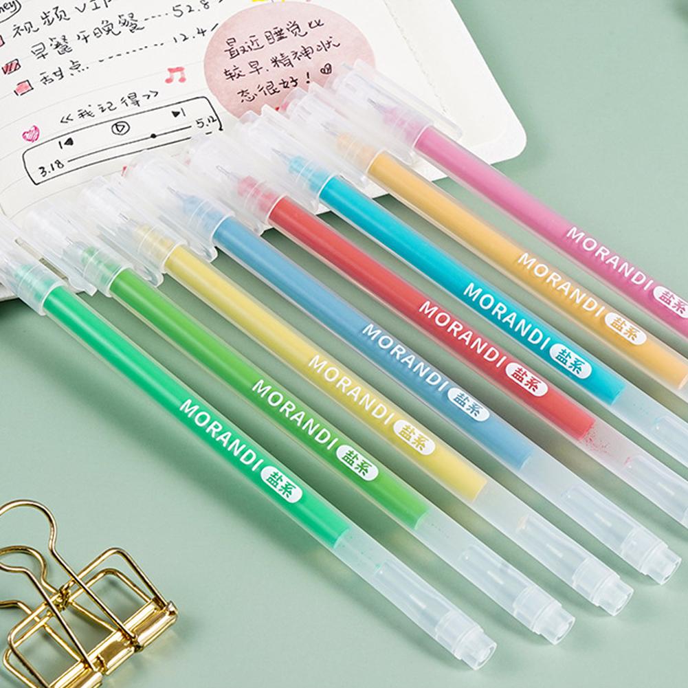Σετ 9 τεμαχίων/κουτί Στυλό Gel Χρώματος Morandi 0,5mm Στυλό Μελάνης Χειρογραφής Μαθητές Σχολικά Είδη Σταθερά