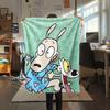 Rocko Flannel Blanket, High quality Comfortable for All Seasons, Home Decor, Warmth and Comfort