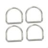 4 stycken slutna D-ringar Metallöglor Spännen D-formade spännringar för remmar Band