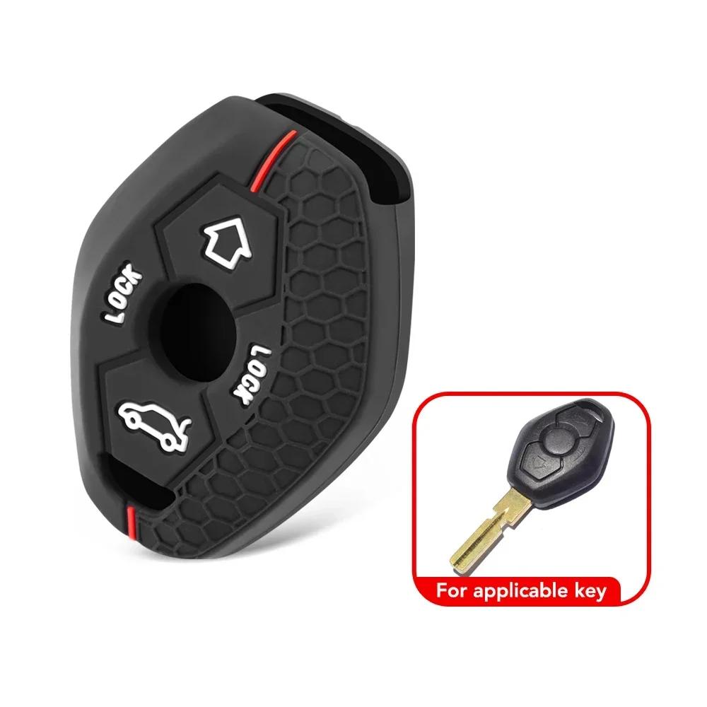 

Силиконовый чехол-брелок для BMW X5 E53 X3 F83 E46 E39 E38 E60 E63 E61 E64 Series 3 5 7 330i Z3 Z4 E85 E86 M5 325i чехол для автомобильного ключа красный