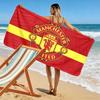 Toalla de Playa Estampada Man United, Toalla Grande Suave de Secado Rápido para Playa, Camping, Natación