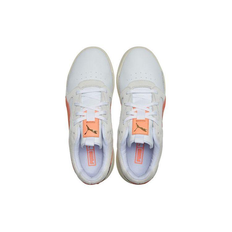 Puma Aeon Heritage Sports Versatile Suede Slip-Resistant Durable Low-Top Marathon Running Shoes Women Sneaker White Orange 370961-05