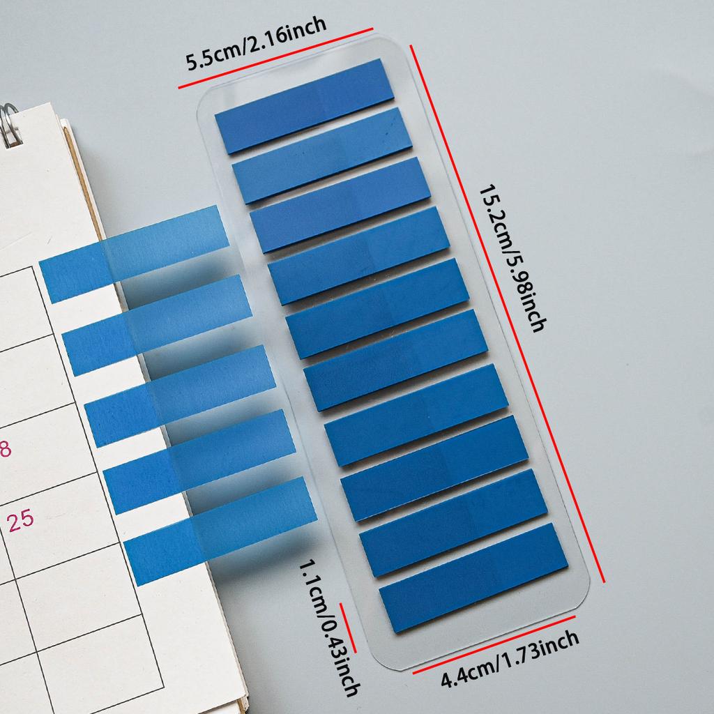 Confezione Bulk 200-2400 Pezzi Note Adesive Trasparenti Segnalibri per Indici Segnalibri per Pagine Etichette Adesive per Segnalare Pagine e Classificare Documenti