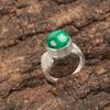 Rare Malachite Gemstone Handmade 925 Sterling Silver Jewelry Boho Ring For Gift RR-1-16