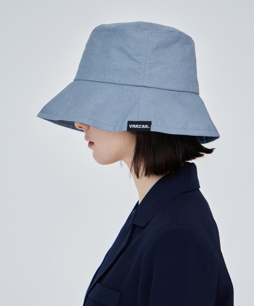 Bajal Wide Brim Washed Bucket Hat Sky Blue