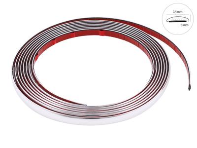Decorative Strip, Chrome, 14 Mm X 5 M (58995)