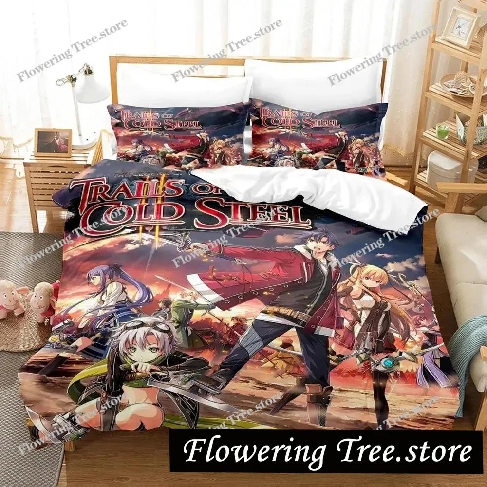 Anime The Legend Of Heroes Bettwäsche-Set Bettbezug Bett-Set Bettbezug Kissenbezug Bettdecke King Queen Size Jungen Erwachsene Bettwäsche