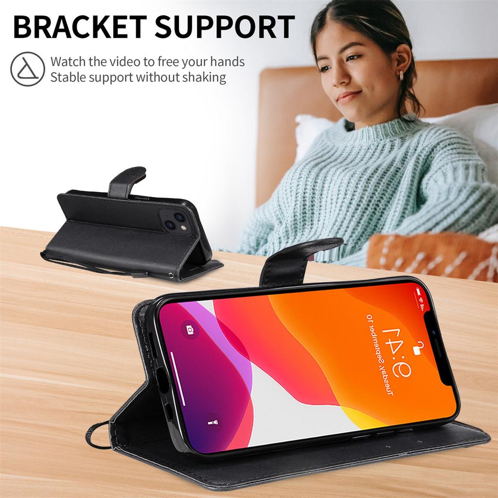 Luxus-Leder-Flip-Telefonhülle für iPhone Xr X Xs Max 7 8 Plus 6 6s 14 Plus 13 Pro Max 11 12 Mini Se 2020 Magnetische Brieftaschenabdeckung