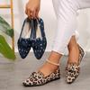 Women's Loafers Bowtie  Flats Knitted Slip Breathable Comfortable Shoes Casual Pointed Toe Walking Loafers Footwear Size 36-43