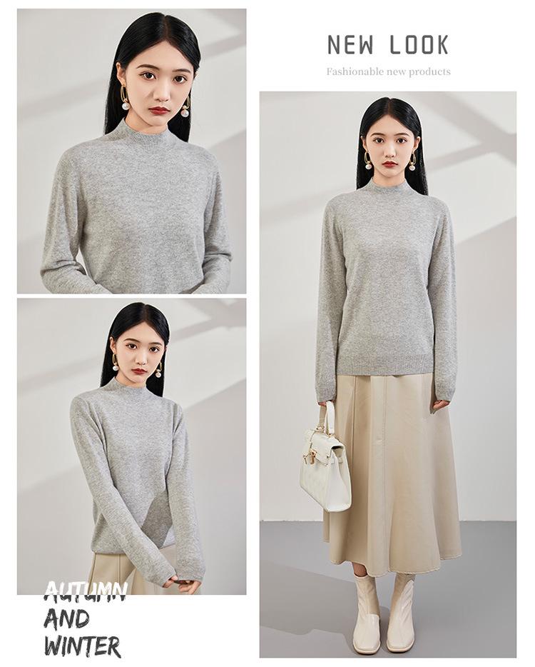 Women's Loose Cashmere Sweater - 2025 Autumn/Winter Fashion, Round Neck, Long Sleeve Knit Pullover.