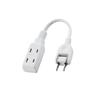 ELECOM Power Tap 10cm Short 3 Swing Plug Polar Compatible (N Pole Compatible) Compliant with PSE Technical Standards Portable White ECT-3401WH
