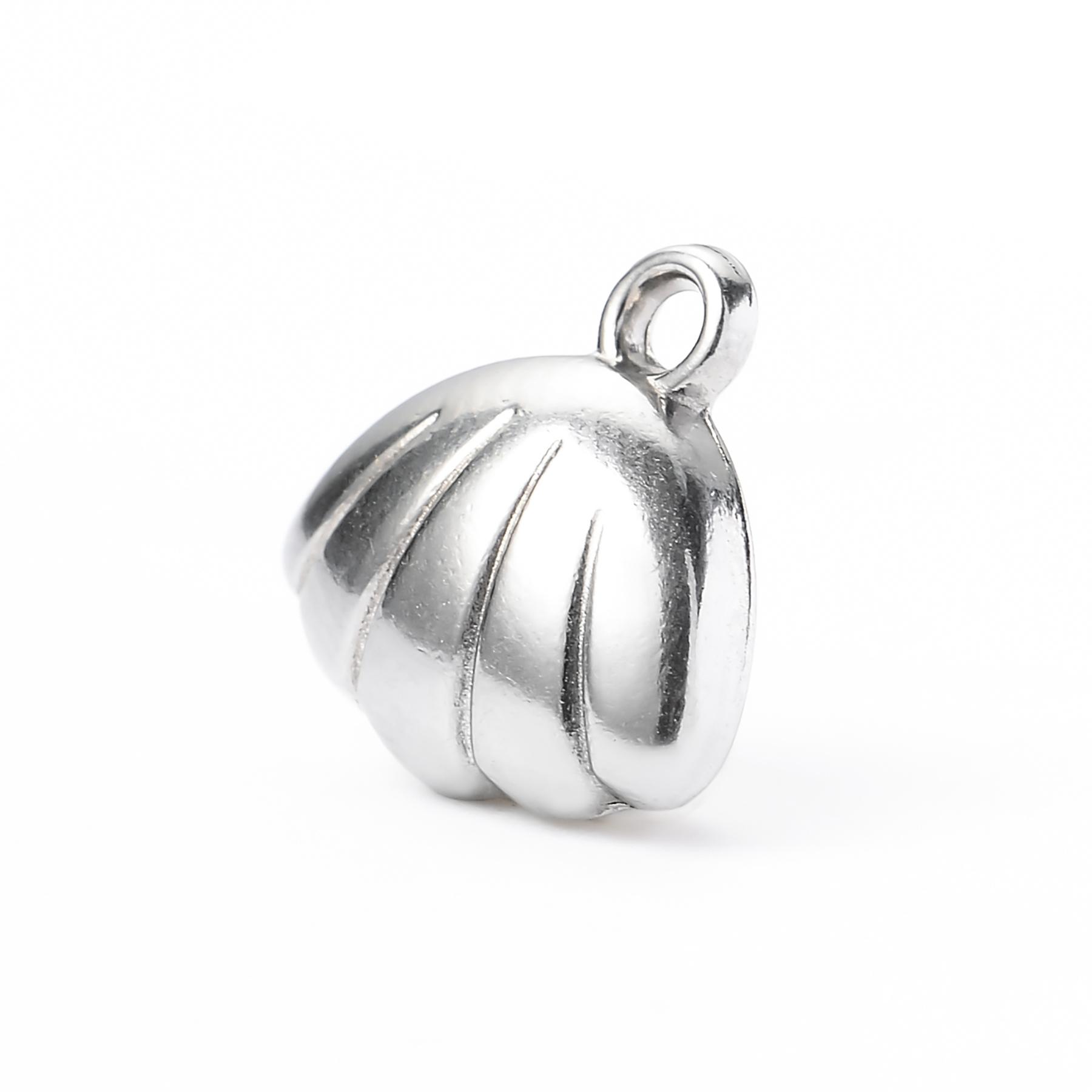 6pcs/lot Marine Animal Starfish Conch Shell Charms Stainless Steel Pendant For DIY Necklace Jewelry Making Supplies Gift