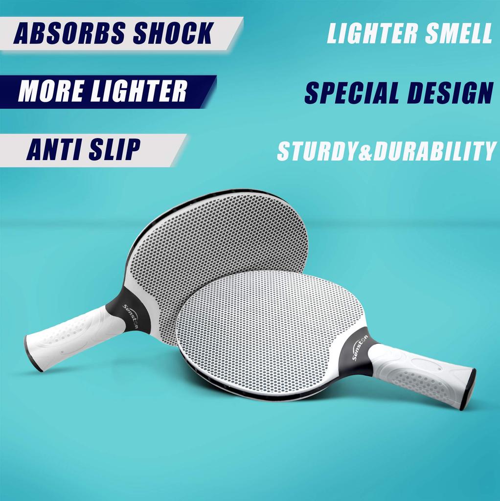 Senston Table Tennis Set Home Composite Rubber Perfect for - Rackets, Beginners!