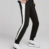 Puma Iconic T7 Embroidered Logo Colorblock Joggers Women Bottoms Black 531415-01