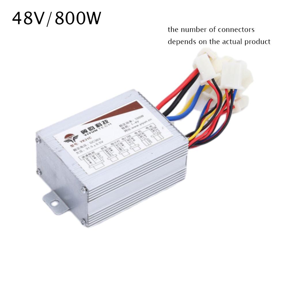Controlador de Motor de Escobillas DC Para Piezas de Bicicleta Eléctrica Controlador de Motor de Escobillas para Bicicleta Eléctrica 24V/36V/48V 250W/350W/500W/800W
