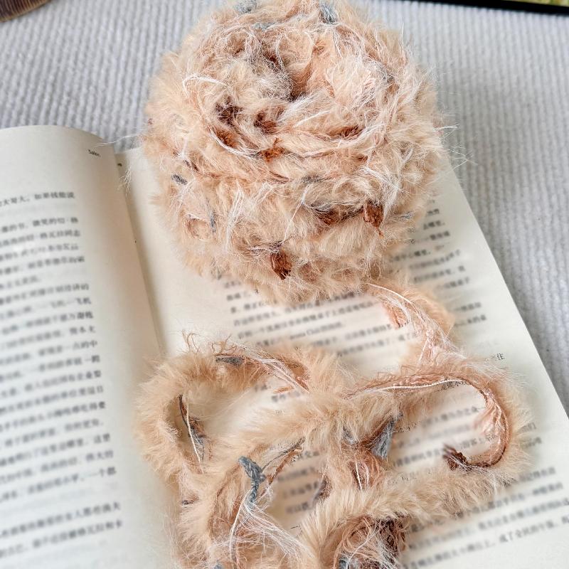 

50г Искусственный мех Плетение Ручная смесовка Изысканное вязание Зима DIY Плетеный шарф Смешанная пряжа Милый Многоцветный