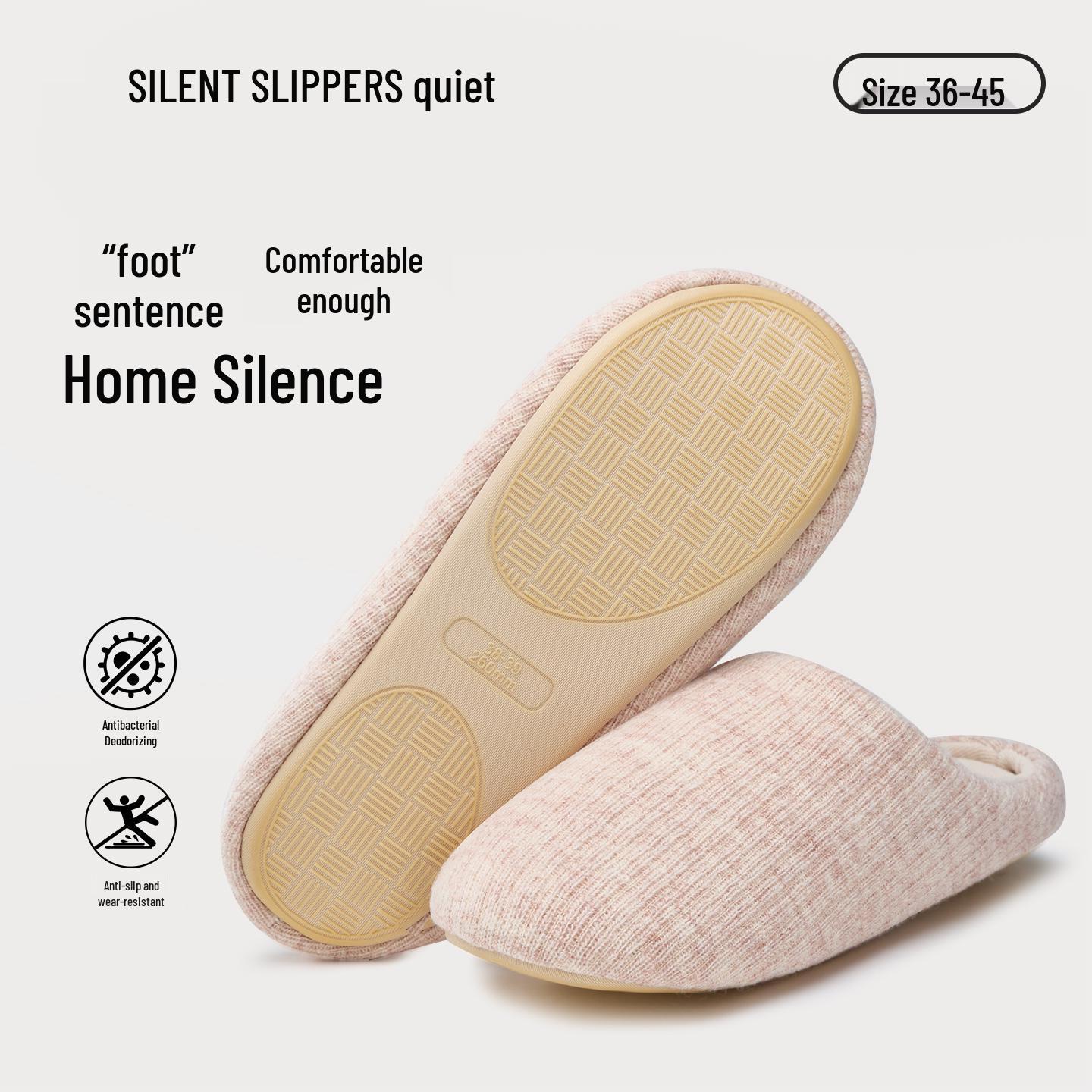 

Lida Ni Женские японские бесшумные нескользящие домашние тапочки для послеродового периода, для деревянных полов, с мягкой хлопковой подошвой, осенне-зимние. 36-37 (Fits 35-36)