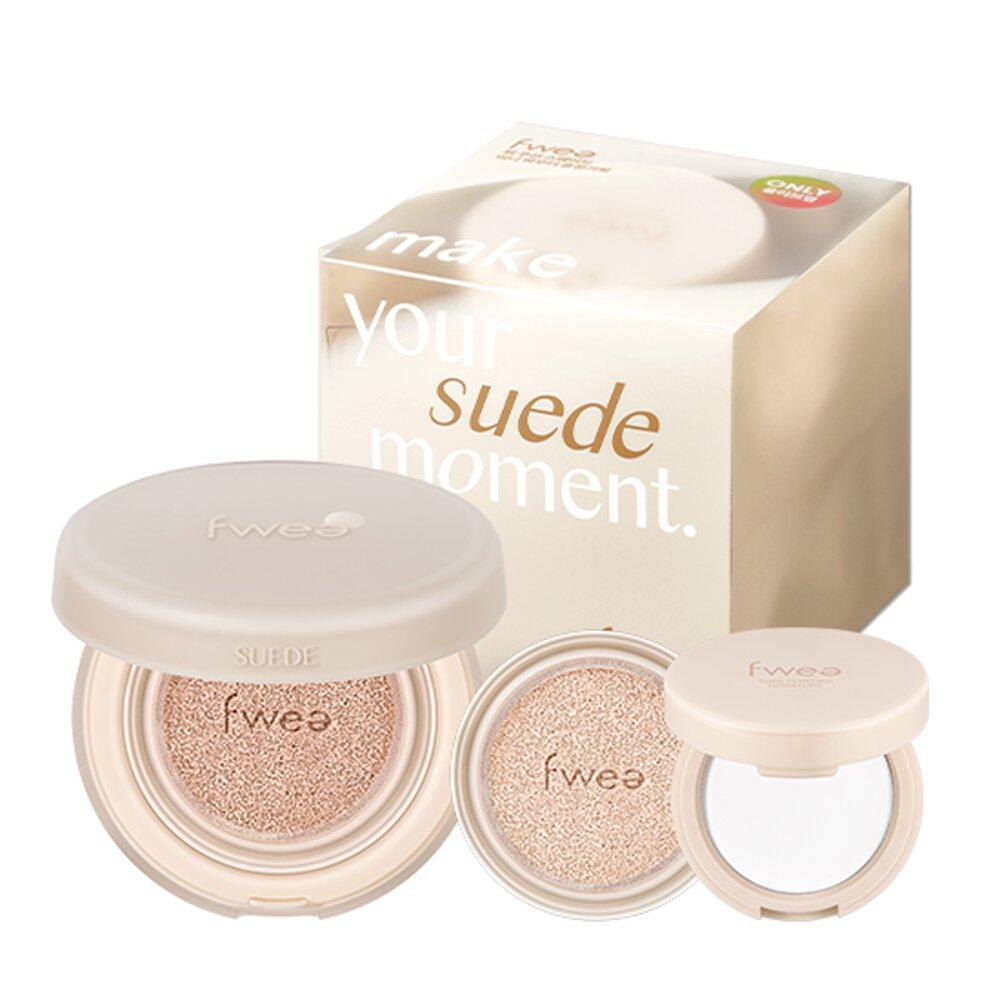 

fwee Cushion Suede Version + Mini Powder Special Set (Original Product + Refill + Miniature Powder Cushion) [Special Set] #03 NUDE SUEDE