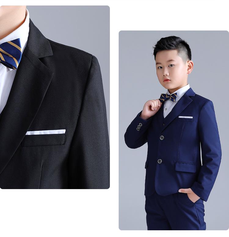 Chłopięcy blezer w kratę plus size - 2023 Dziecięcy garnitur sceniczny