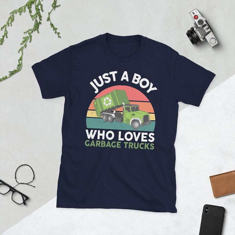 Garbage Truck Boy Shirt Kids Waste Management Tee Children Toddler Recycling Sanitation Worker Cotton Casual Fun Graphic Unisex S разноцветный
