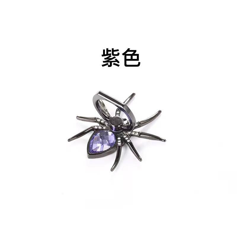 Universal Luxury Diamond Metal Spider Mobile Phone Finger Ring Holder 360 Rotate Stand for iPhone Sumsang Huawei Xiaomi