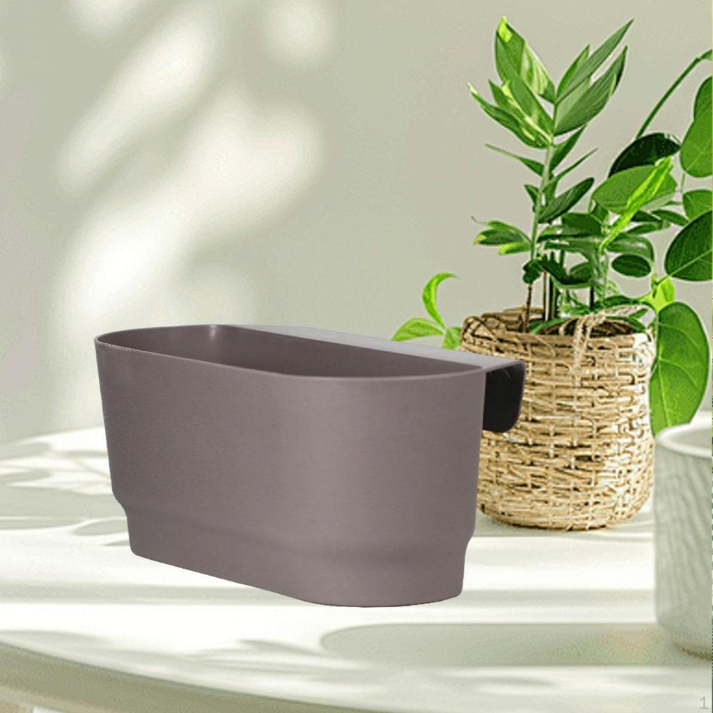 Railing Planter Fence Creative Flowerpot Breathable Plant Pot Hanging Flower with
