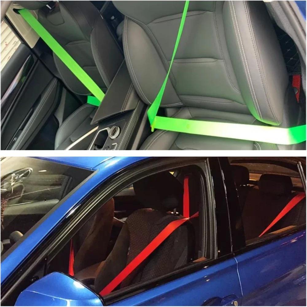 3.6M Auto Car Seat Belt Seatbelt Webbing Lap Retractable Safety Strap Universal 48MM Car Seat Conversion Car Accessories