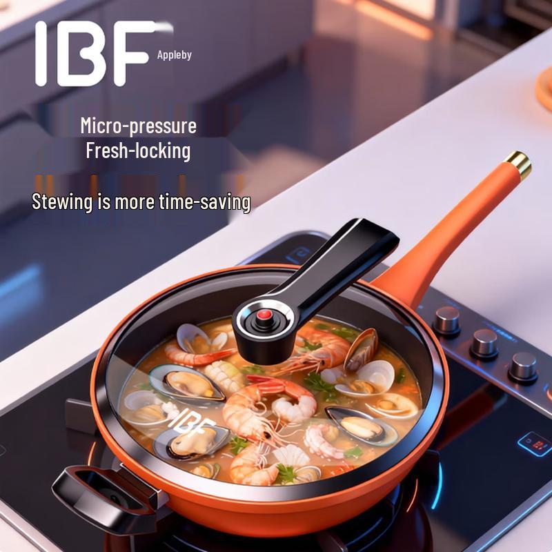IBF Lucky Orange Micro-Pressure Wok