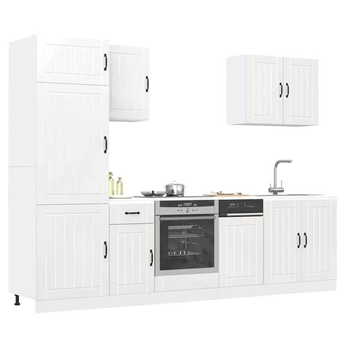 VidaXL Ensemble d'armoires de cuisine 7 pcs Kalmar bois d'ingénierie, ensemble d'armoire, étagère de rangement, placard, 3314773
