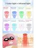 LED Spectrometer Beauty Mask with Neck, Seven-Color Light Therapy, Red Light Rejuvenation, Home-Use Large Panel