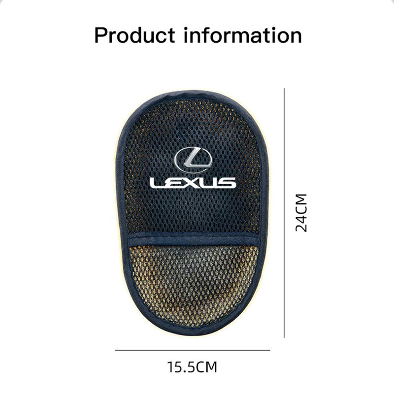 Lexus Car Wash Glove Soft for Car Wash Thick Cleaning Detailing Brush For IS250 GS IS200 UX250h RX330 UX LX600 LX470 NX300 RX350 AEI1