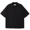 Men's Loose Fit Pointed Collar Short Sleeve Shirt 2252O2005