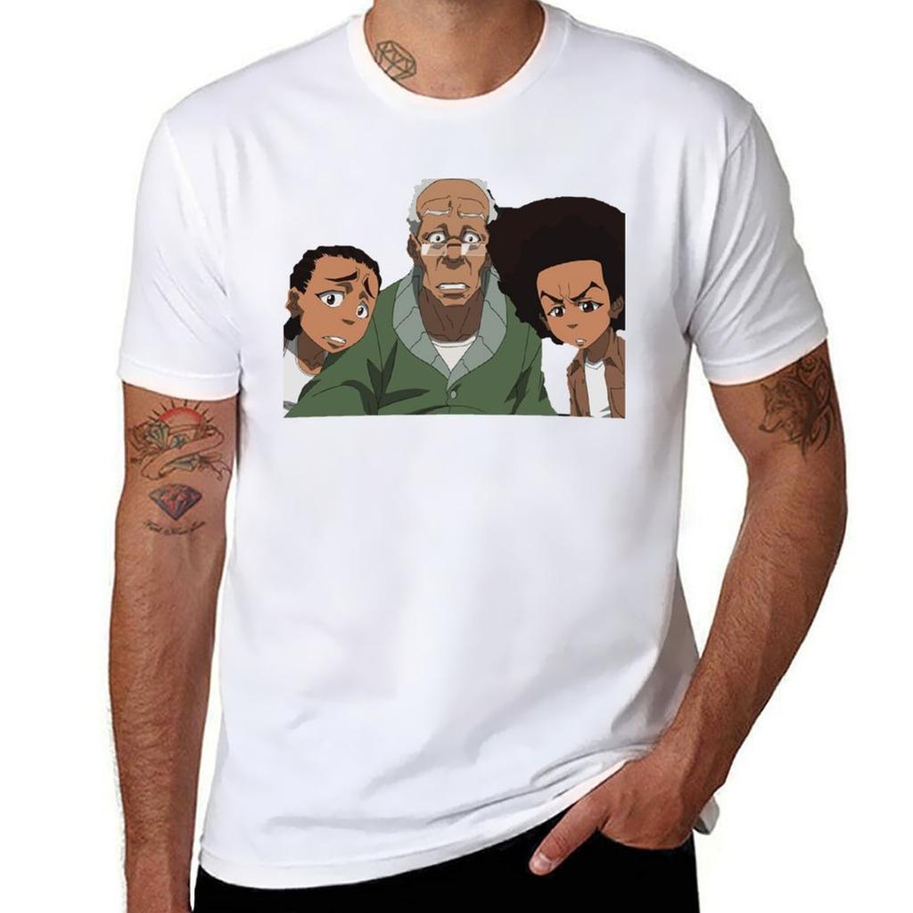 The Boondocks Huey Tshirt Summer Fashion Casual Tee Shirt