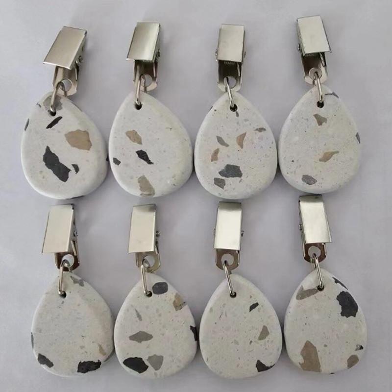 

8 шт. Утяжелители для скатертей из мраморного камня, держатель для фиксации скатерти для семейной вечеринки, кемпинга, сада, пикника