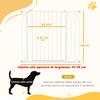 Adjustable Width Dog Gate with Double Lock, Steel and ABS, 76x75-95 Cm, White