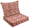 Vargottam Bedrucktes Outdoor Tiefsitz Patio Kissen Set 2-teiliges Sitzset Allwetter Ersatz