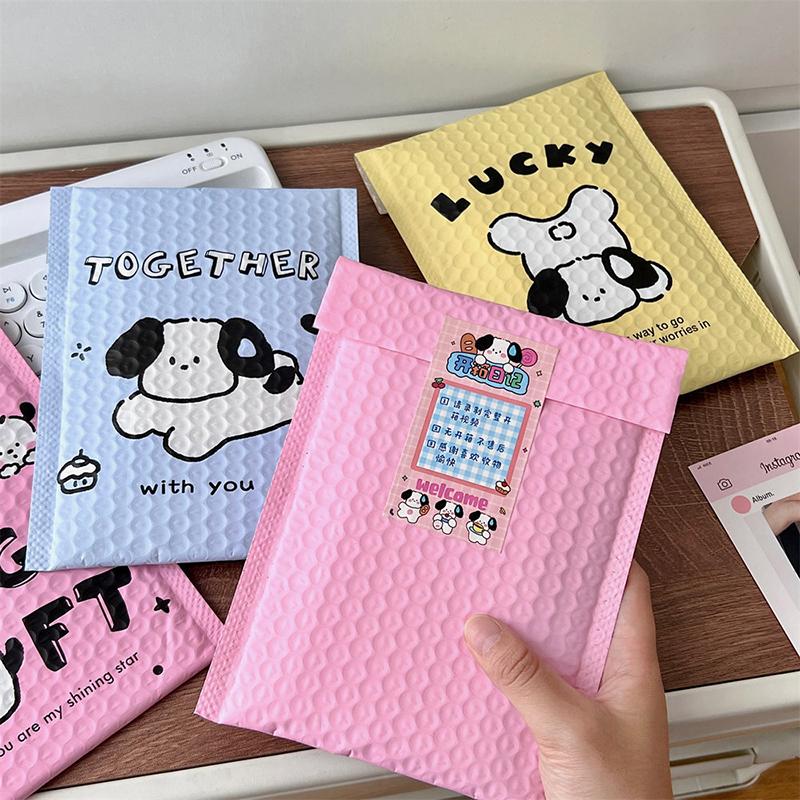 10Pcs Cute Pochacco Bubble Mailers Self Seal Padded Envelopes Waterproof Bubble Mailing Envelopes Cushioning Packaging Bags
