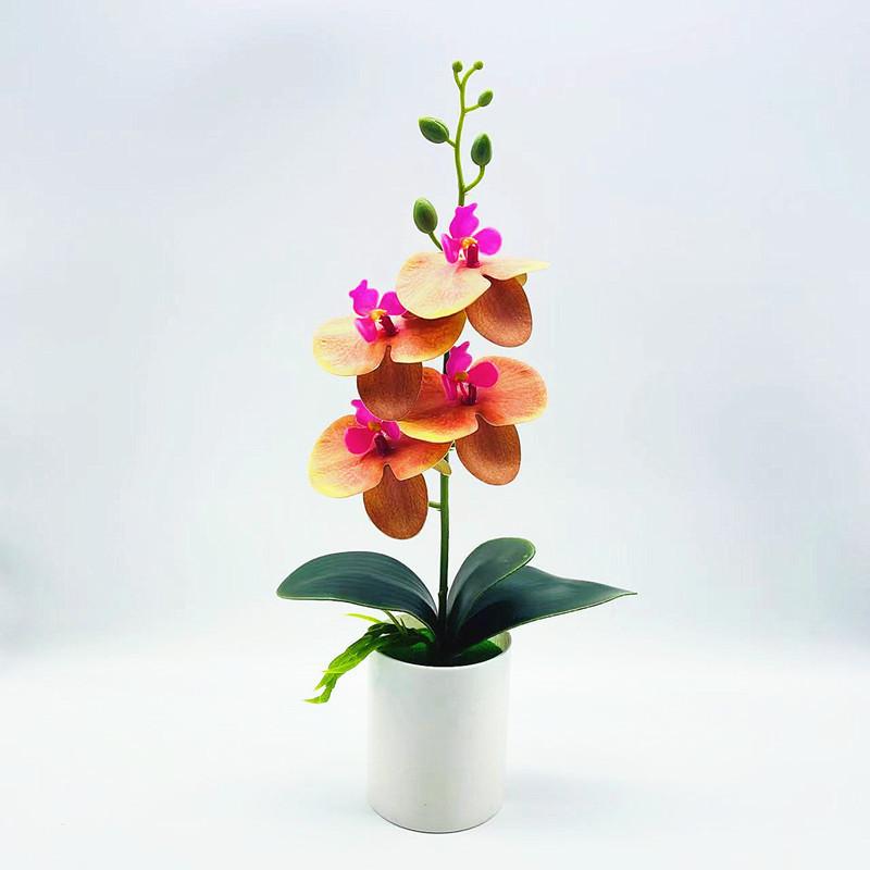 Bonsai Artificial Phalaenopsis Green Plant For Living Room Decor Present Gift
