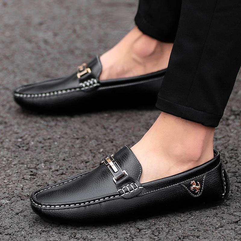 Scarpe in pelle crosta Mocassini da uomo Scarpe comode casual da uomo Scarpe basse Mocassini Calzature da uomo