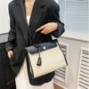 New PU Briefcase Small Square Bag Large Capacity Bag Shoulder Bag