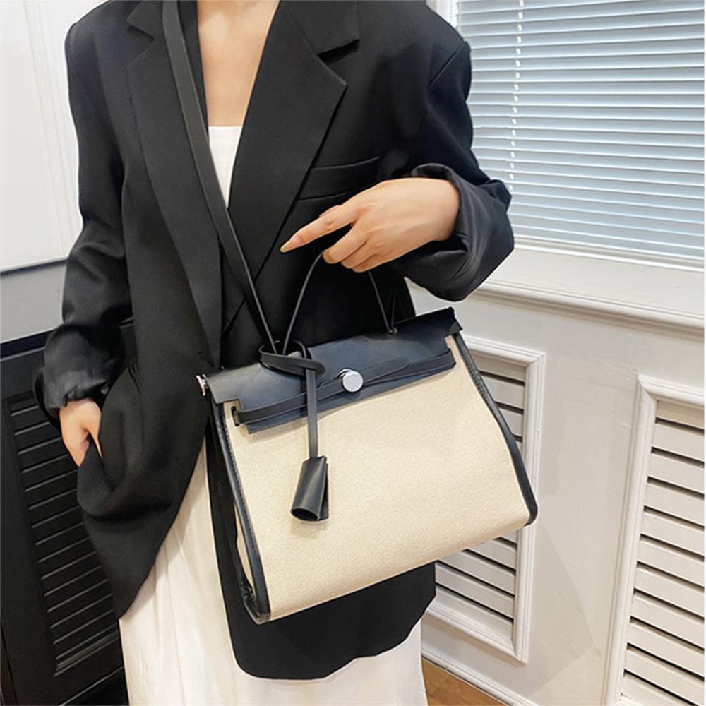New PU Briefcase Small Square Bag Large Capacity Bag Shoulder Bag