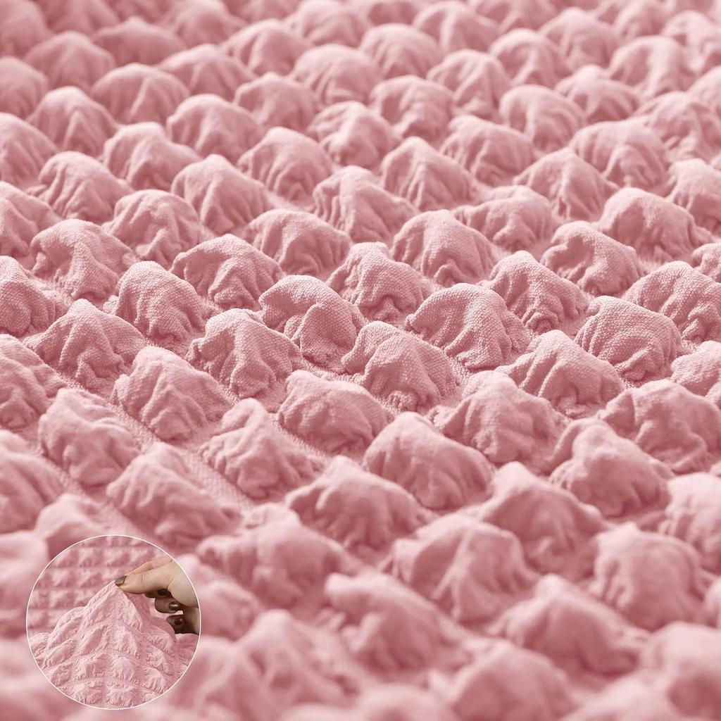 60*120CM 3D Seersucker Table Cloth With Skirt,Anti-Dust Removable Washable Stretch Table Cover For Living Room Dining Room