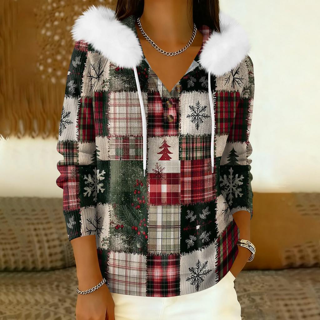 Damkappa Långärmad Med huva Varm vinterkappa Jacka