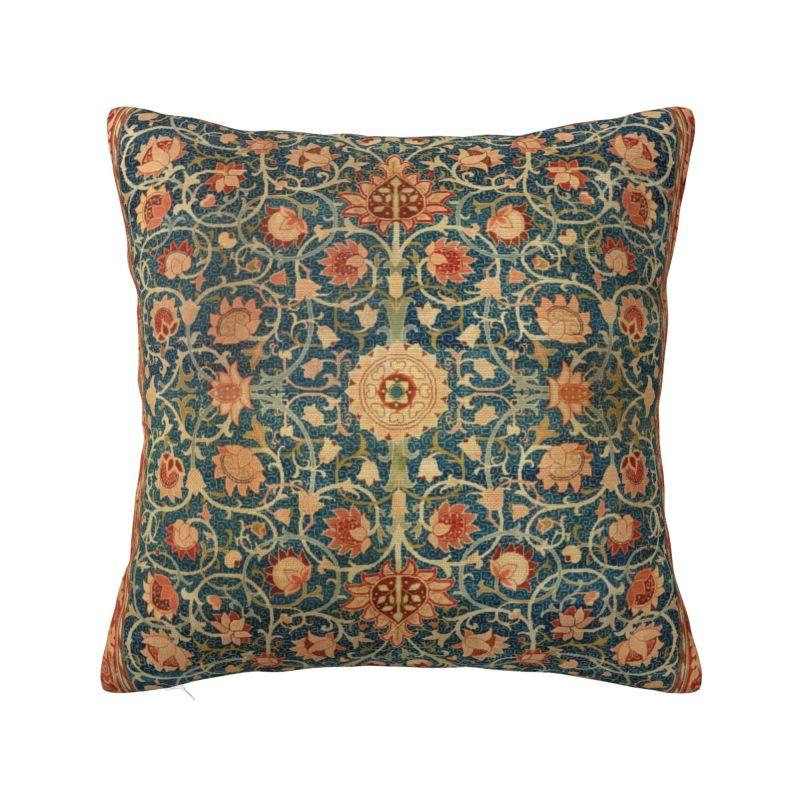 Custom Nordic William Morris Vintage Sofa Cushion Cover Soft Floral Textile Pattern Throw Pillow Case Home Decor