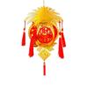 Lint/Gold Foil Spring Festival Red Lantern 3D Spring Festival Hanging Pendant  Party