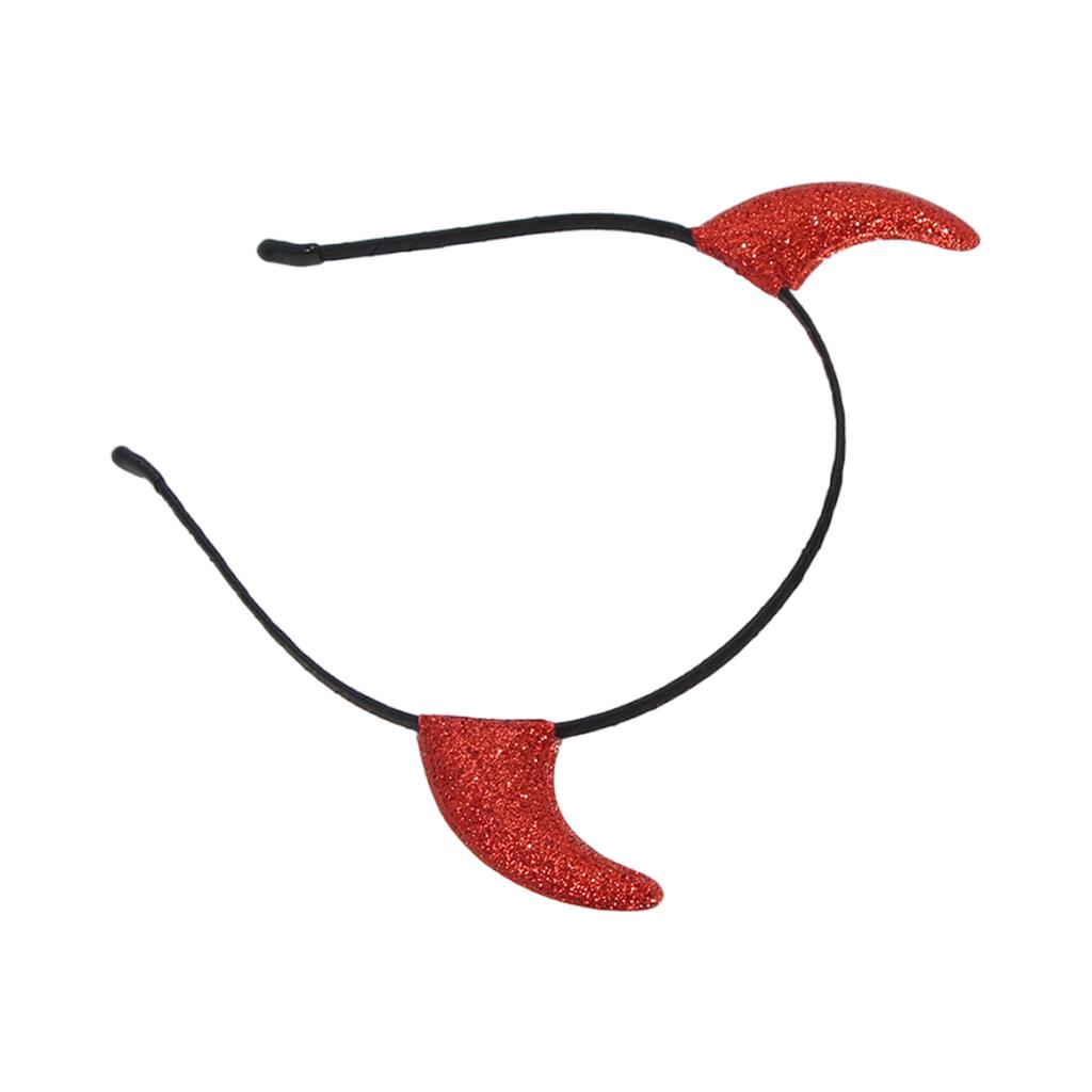 Devil Horned Headband for Theme Party Stage Performances Halloween Hairhoop Adult Cosplay Hairband Carnivals Headpieces