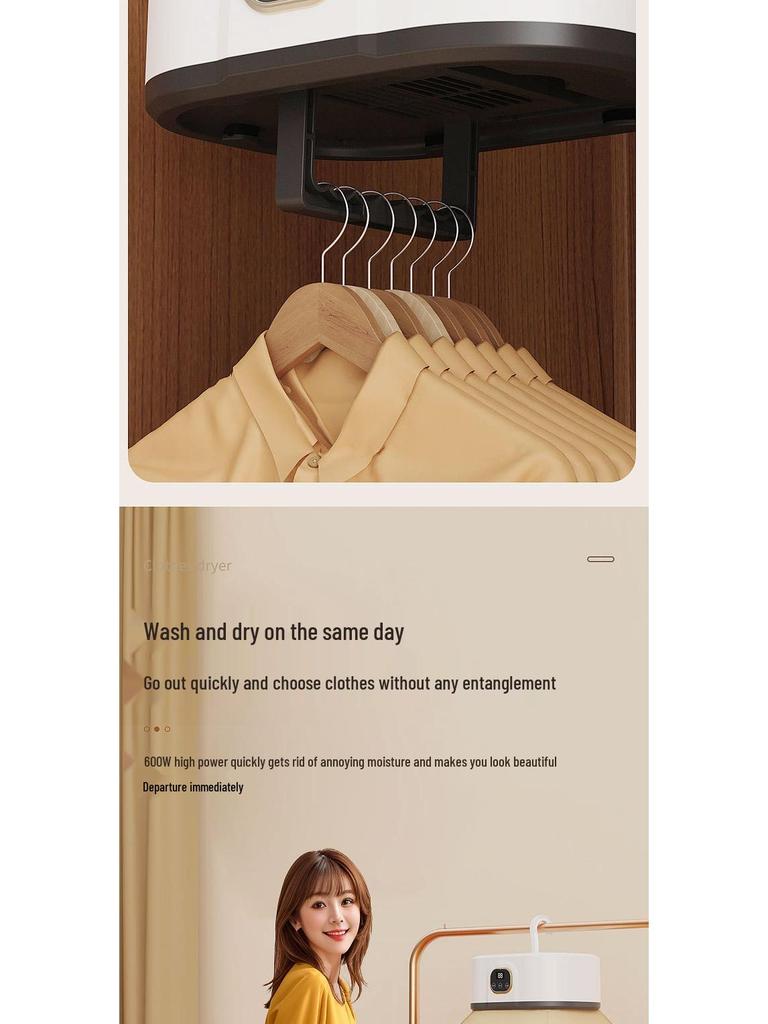 Wall-Mounted Foldable Clothes Dryer, No Install Needed, Quick Dry, Ideal for Rainy Days
